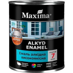 Емаль алкідна високоякісна Maxima 2.3 кг. Горіхова (4823083307424) краща модель в Харкові