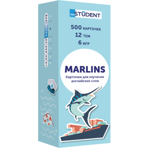 Картки для вивчення англійської мови English Student Marlins (9786177702459) ТОП в Харкові