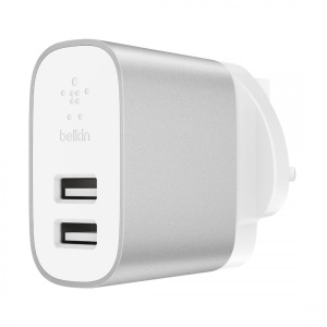 Зарядний пристрій Belkin Wall Charger Dual USB Silver 24W + EU адаптер в Харкові