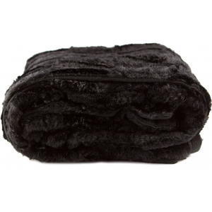 Плед LIFETIME Furry blanket Черный 120x150 см (871125227910-2 black) ТОП в Харькове