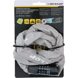 купити Велосипедний замок Dunlop кодовий 1200 мм Сірий (871125218090-4 grey)