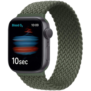 Ремінець Promate Fusion-44L для Apple Watch 42-44 мм 1/2/3/4/5/6/SE Green (fusion-44l.green) краща модель в Харкові