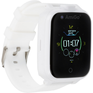 Детские смарт-часы с видеозвонком AmiGo GO006 GPS 4G WIFI Videocall White (dwswgo6w) лучшая модель в Харькове