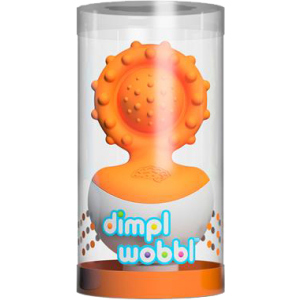 Прорезыватель-неваляшка Fat Brain Toys dimpl wobl оранжевый (F2172ML) (811802024442) лучшая модель в Харькове