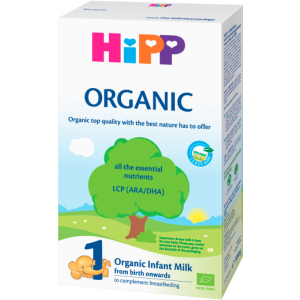 Упаковка органічної дитячої сухої молочної суміші HiPP Organic 1 початкова 5 пачок по 300 г (9062300433637)(9062300439226) ТОП в Харкові