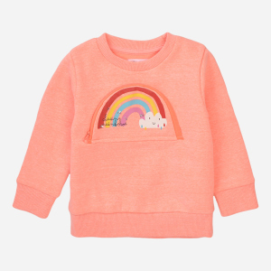 Свитшот утепленный Minoti Pom 2 33851KID 92-98 см Розовый (5059030560201)