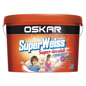 Краска PPG OSKAR Superweiss ( ППГ ОСКАР Супервейс ) 2.5 л антимикробная, супер белая, для интерьера