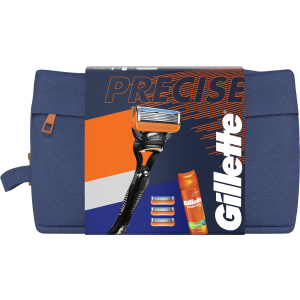 Подарунковий набір для чоловіків Gillette Бритва Fusion5 + Змінні касети 3 шт + Гель для гоління 200 мл (7702018600045)