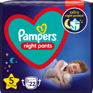 Подгузники-трусики ночные Pampers Night Pants Размер 5 (12-17 кг) 22 шт (8006540234730) лучшая модель в Харькове