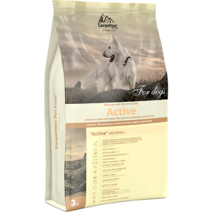 Сухой корм Carpathian Pet Food Active с курицей, скумбрией для взрослых активных собак от 1 года 3 кг (4820111140879) в Харькове