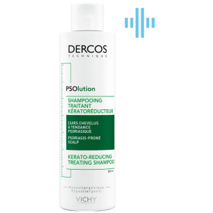 Кератолітичний шампунь Vichy Dercos PSOlution Kerato-Reducing Treating Shampoo для шкіри голови з проявами лущення та свербіння 200 мл (3337875787222) в Харкові