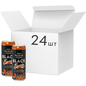 Упаковка слабоалкогольного напитка Riga Black Balsam Spritz Cocktail 5% 0.33 л x 24 шт (4750021009853) ТОП в Харькове