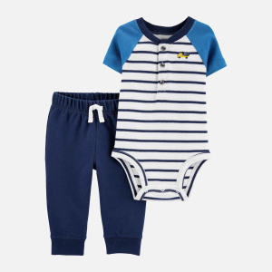 Костюм (боди + штаны) Carters 1I503410 86 см 420 B Blue (194133181795) рейтинг