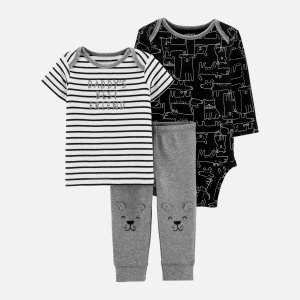 Комплект (футболка + боді + штани) Carters 17644610 55-61 см 984 S Stripe (192135964569) надійний