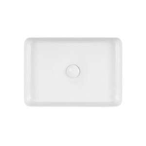 Раковина-чаша Qtap Tern 500х350х145 White з донним клапаном QT1711A055W