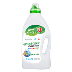 Універсальний гель Green&Clean Professional для кольорового та білого одягу 1.5 л (4823069704117)