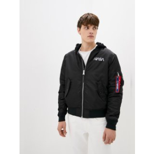 Куртка Airboss MA-1 Hooded NASA 2XL Black (707568225943_A)