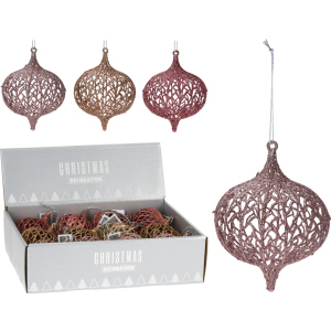 Набор елочных игрушек Christmas Decoration Луковица 6х6х9 см 12 шт Разноцветная (CAA129440) рейтинг