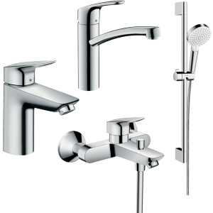 Набор смесителей HANSGROHE Logis/Focus 20200012 (71104+7140+31806+26534400) лучшая модель в Харькове