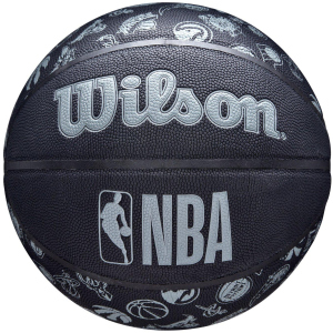 хорошая модель Мяч баскетбольный Wilson NBA All Team Black Size 7 (WTB1300XBNBA)