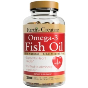 Жирні кислоти Earths Creation Omega 3-1000 мг (Cholesterol Free) 200 капсул (608786021525) ТОП в Харкові