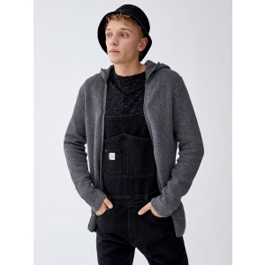 Кардиган Pull & Bear XAZ217038URTG M Сірий (DD8000004572628) ТОП в Харкові