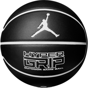 М'яч баскетбольний Nike Jordan Hyper Grip 4P Size 7 Black/White/White/White (J.000.1844.092.07) краща модель в Харкові
