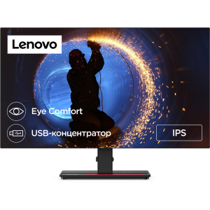 Монітор 27" Lenovo ThinkVision P27q-20 (61EAGAT6UA) USB Type-C 65W / 8-bit / sRGB 99% ТОП в Харкові