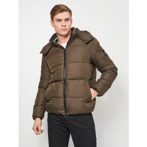 Пуховик Calvin Klein Jeans Essentials Non Down Jacket J30J319057-LBL L Black Olive (8719854518938) краща модель в Харкові