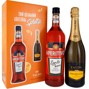 Набор Ликер Dilmoor Aperitivo Spritz 1 л 11% + Вино игристое Valdo Prosecco DOC Extra dry Spumante Bianco 0.75 л сухое белое 11% (91128841088) ТОП в Харькове