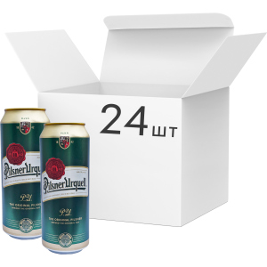 Упаковка пива Pilsner Urquell світле фільтроване 4.4% 0.5 л x 24 шт (8594404000084) в Харкові