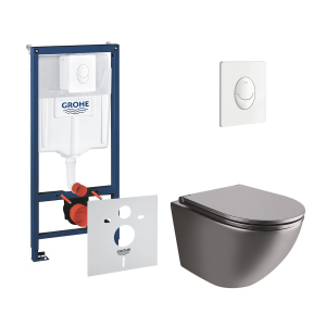 купить Набор инсталляция 4 в 1 Grohe Rapid SL 38722001 + унитаз с сиденьем Qtap Robin QT1333046ENRMB