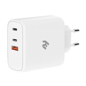 купить Сетевое зарядное устройство 2E Wall Charger GaN Type-C PD3.0 Dual, QC3.0, 65W - White