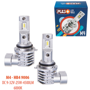 Автолампи Pulso M4-HB4 9006/LED-chips CREE/9-32v/2x25w/4500Lm/6000K (M4-HB4 9006) краща модель в Харкові