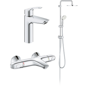 Набір змішувачів GROHE Eurosmart New UA34102TS0 (23324003+34155003+27389002) в Харкові