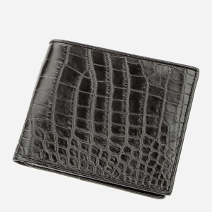 купити Чоловіче портмоне з натуральної шкіри Crocodile Leather leather-18578 Чорне