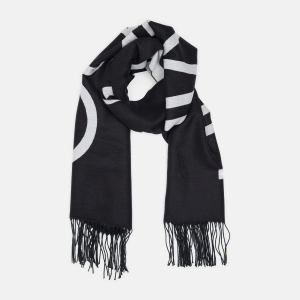 Шарф Calvin Klein Jeans Fringes Scarf 65x195 K60K607322-BAX Чорний (8719853290415) ТОП в Харкові