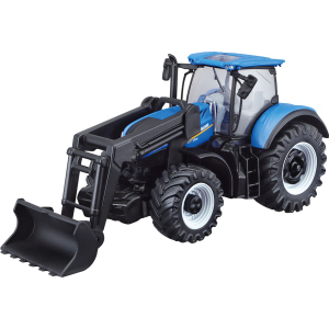 Модель серії Bburago Farm Трактор New Holland T7.315 з фронтальним навантажувачем, синій 1:32 (4893993316328) ТОП в Харкові