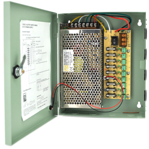 Импульсный блок питания Voltronic 12V-10A/9CH в боксе с замком перфорированный, 9-ти канальный лучшая модель в Харькове