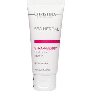 Полунична маска краси Christina Sea Herbal Beauty Mask Strawberry 60 мл (7290100360569) ТОП в Харкові