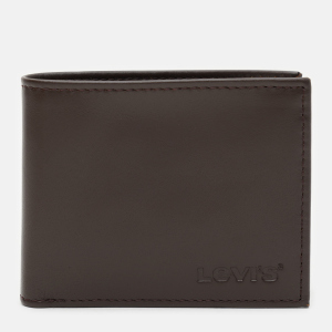 Мужское портмоне кожаное Levi's Wordmark Bifold With Coin Pocket 233685-4-28 Brown (7613417894822) ТОП в Харькове