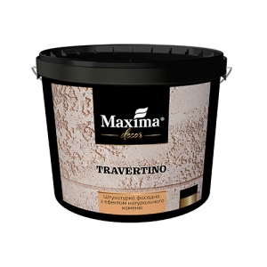 Штукатурка фасадная с эффектом натурального камня Travertino Maxima Decor - 15 кг (45658) ТОП в Харькове