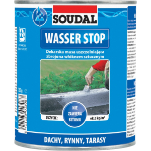 Мастика для покрівлі Soudal Wasser Stop 750 мл (00004000WAS0000001) надійний