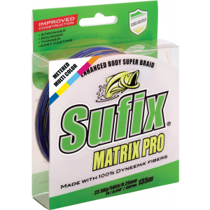 Шнур Sufix Matrix Pro 250 м 0.12 мм 8.1 кг PE0.6 18 LB Multi (DS1CB0148uDC2P) лучшая модель в Харькове