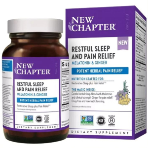 Спокійний безболісний сон, Restful Sleep + Pain Relief, New Chapter, 30 вегетаріанських капсул (727783903433) в Харкові