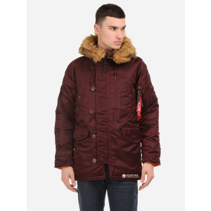 Парку Alpha Industries Slim Fit N-3B Parka XS Maroon/Orange ТОП в Харкові