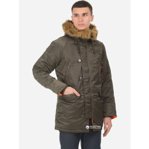 хороша модель Парку Alpha Industries Slim Fit N-3B Parka XS Replica Grey/Orange