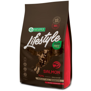 Сухий беззерновий корм для собак Nature's Protection Lifestyle Grain Free Salmon Adult All Breeds 1.5 кг (NPLS45677) (4771317456779) ТОП в Харкові