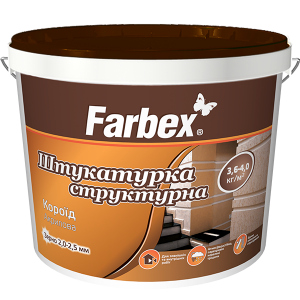 Штукатурка структурна акрилова «Короїд» Farbex білий 18 кг в Харькове