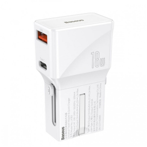 Зарядное устройство Baseus Universal Conversion Plug PPS Charger 18W USB-A/USB-C White (CCTY-02) рейтинг